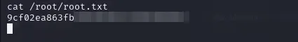 Root flag obtained