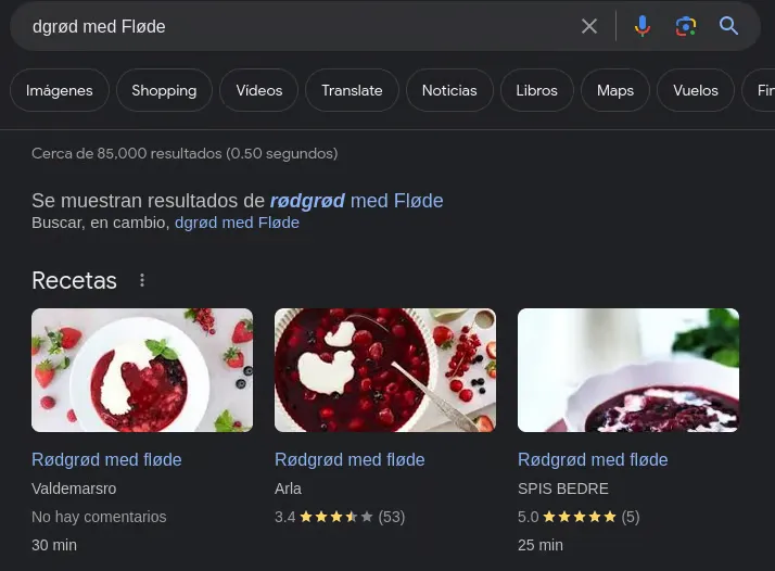 Google revealing the full phrase