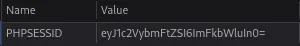 Codificando el usuario admin como valor de cookie en Base64