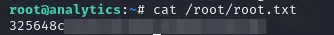 Root flag obtained