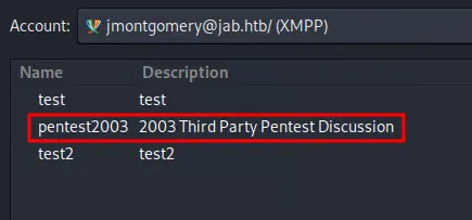 The pentest2023 chat room