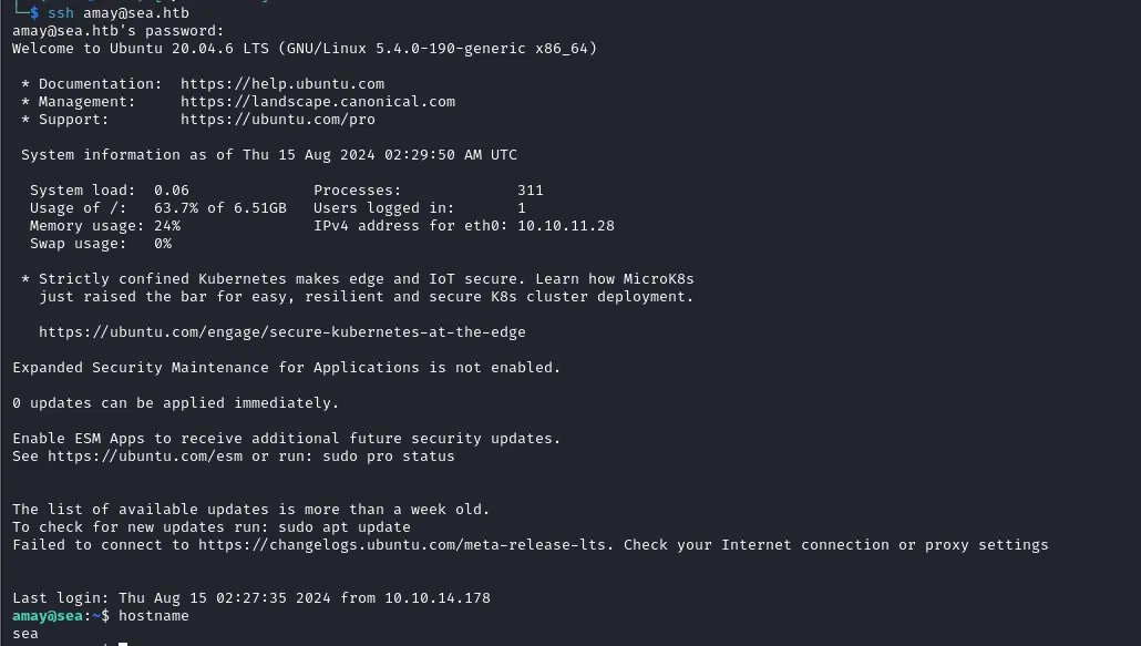 SSH login